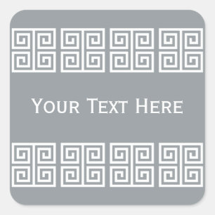 Adesivos personalizados de padrão grego