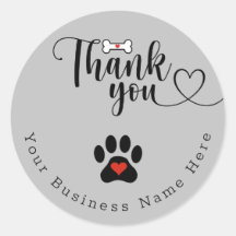 Adesivos personalizados de patas de cachorro de ag