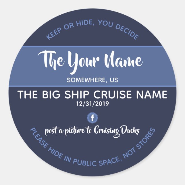 Adesivos Personalizados de Patos Cruising (Frente)