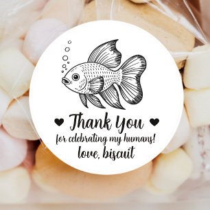 Adesivos Personalizados de Peixe para Lembranças d