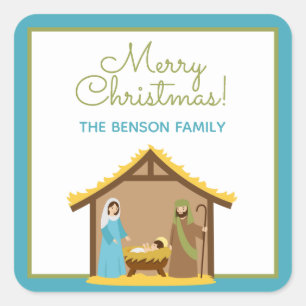 Adesivos personalizados de presentes de Natal