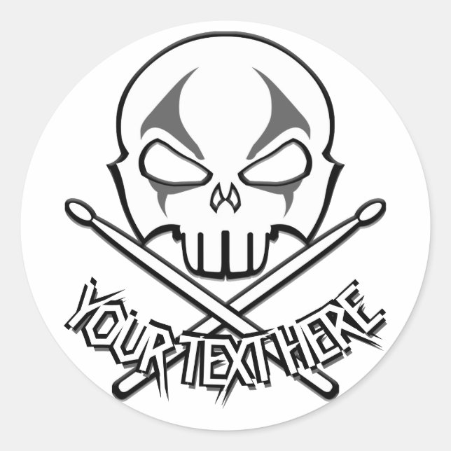 Adesivos Personalizados de Rock & Roll (Frente)