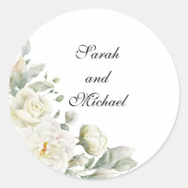 Adesivos Personalizados de Rosas Brancas para Casa