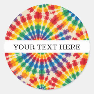 Adesivos Personalizados de Tie Dye Psicodélico A