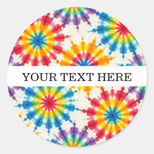 Adesivos Personalizados de Tie Dye Psicodélico A