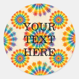 Adesivos Personalizados de Tie Dye Psicodélico A