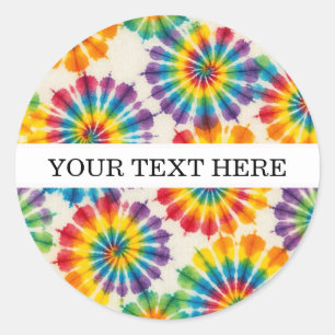 Adesivos Personalizados de Tie Dye Psicodélico A