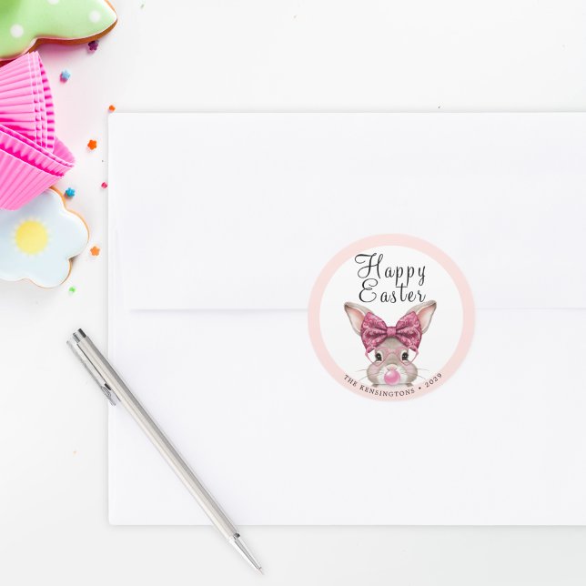 Adesivos Personalizados do Coelhinho da Páscoa (Personalized Easter Bunny Stickers)