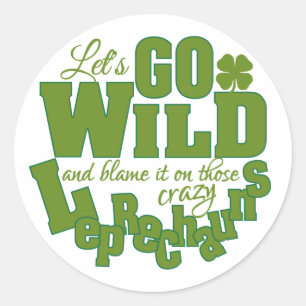 Adesivos personalizados do Leprechaun