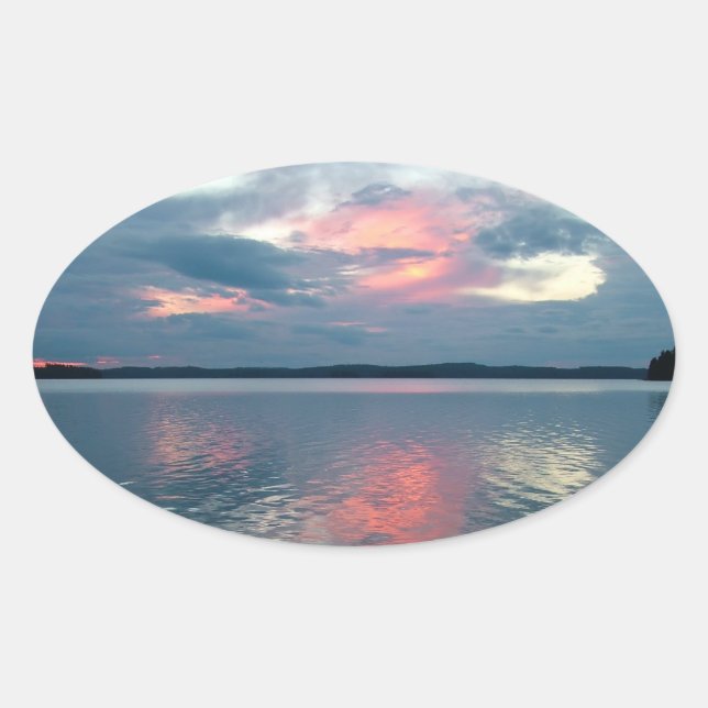 Adesivos personalizados do Pastel Sunset (Frente)