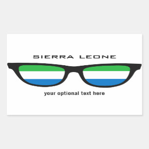 Adesivos personalizados do Sierra Leone Shades