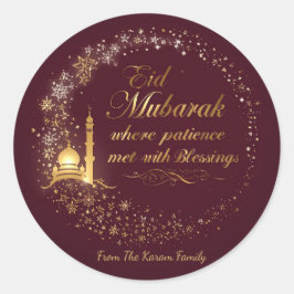 Adesivos Personalizados Eid Mubarak Adesivos Muçul