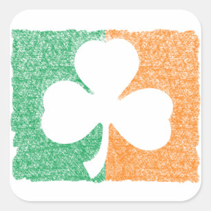 Adesivos personalizados irlandeses do Shamrock