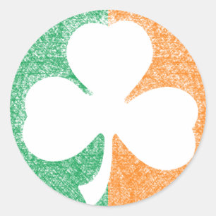 Adesivos personalizados irlandeses do Shamrock