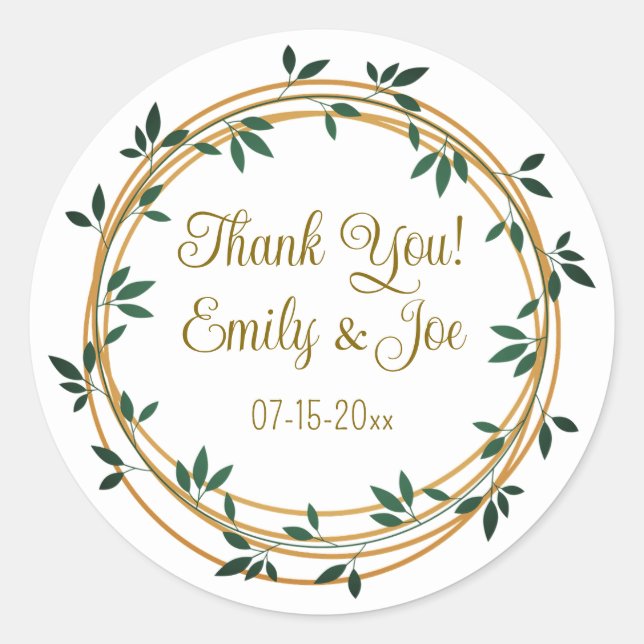Adesivos personalizados para casamento (Frente)