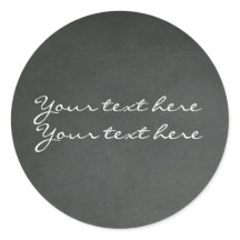 Adesivos personalizados para festas com giz de qua