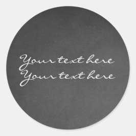 Adesivos personalizados para festas com giz de qua