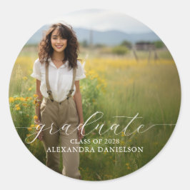 Adesivos personalizados para graduação de fotos