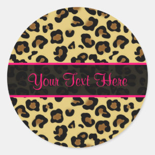 Adesivos Personalizados para Impressão de Leopardo
