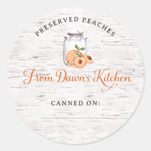 Adesivos Personalizados para Latas de Pêssegos em