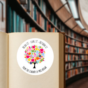 Adesivos Personalizados para Livros   Etiqueta de 