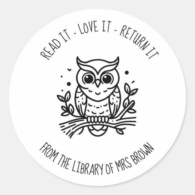 Adesivos Personalizados para Livros | Ex-libris de (Frente)