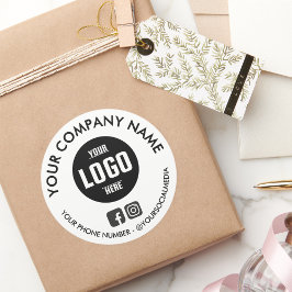 Adesivos Personalizados Redondos à Prova d'Água co