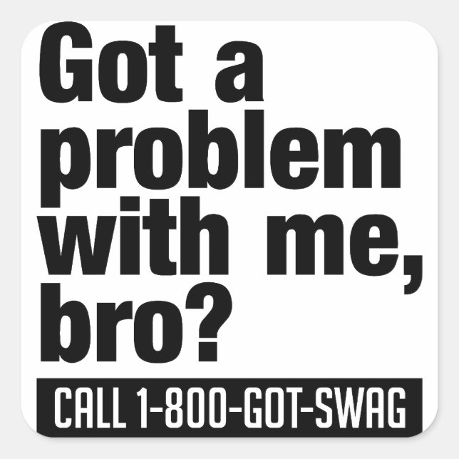 Adesivos personalizados SWAG (Frente)