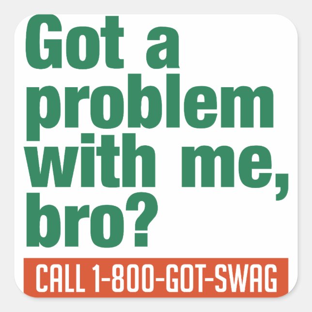 Adesivos personalizados SWAG (Frente)