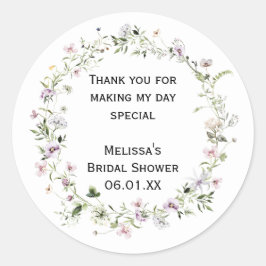 Adesivos Personalizados Wild Flower Blooms