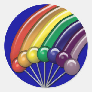 Adesivos personalizáveis do "Lollipops" e do "Rai