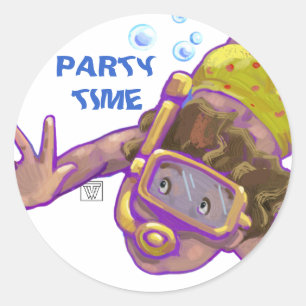 Adesivos Personalizáveis Hora da Festa do Menino d