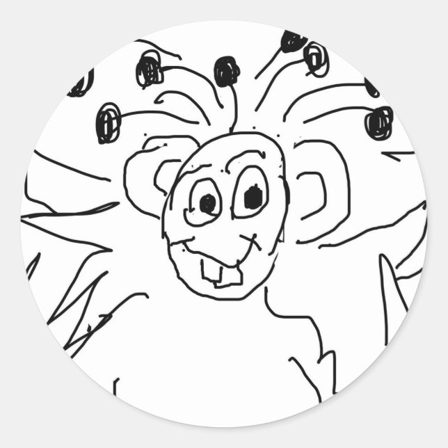 ADESIVOS PERSONALIZÁVEIS MONSTRO FELIZ (Frente)