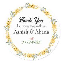 Adesivos personalizáveis para favoritos de casamen