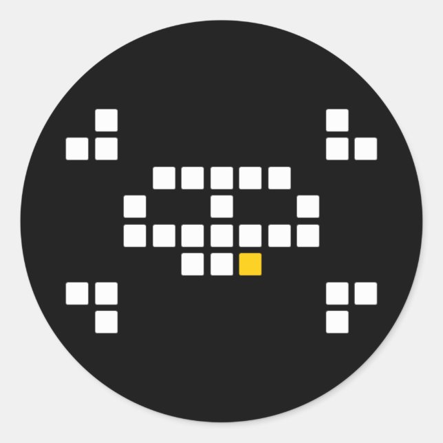 Adesivos Pirata de 8 Bits (Frente)