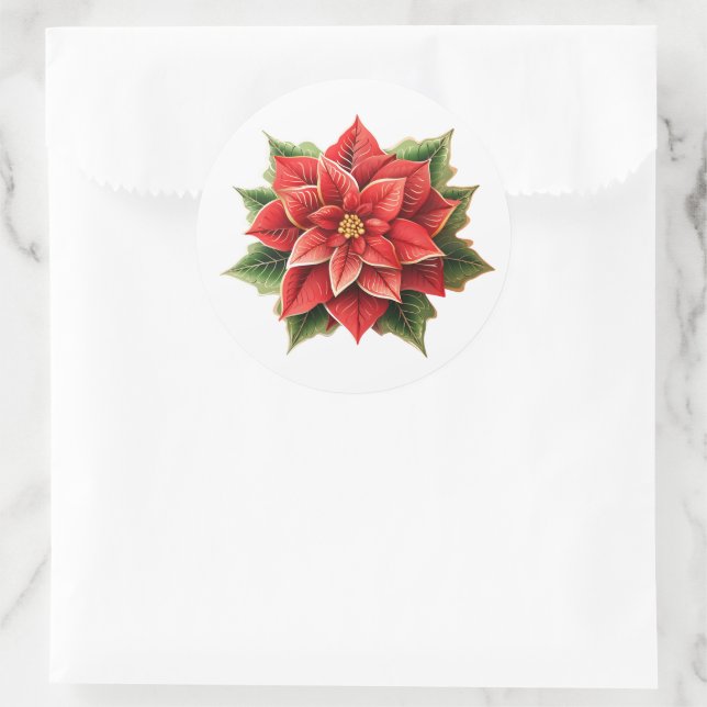 Adesivos Poinsettia Feriados (Bolsa)
