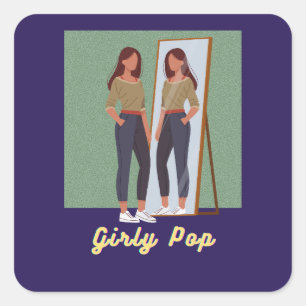 Adesivos pop femininos