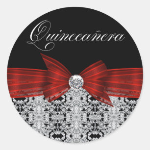 Adesivos Pretos Vermelho Cranberry Elegantes Black