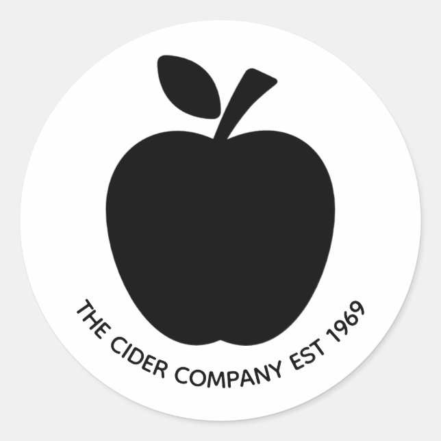 Adesivos Promocionais de Negócios - The Cider Comp (Frente)