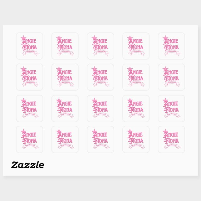Adesivos Quadrados Clássicos 1,5 polegadas (Folha)