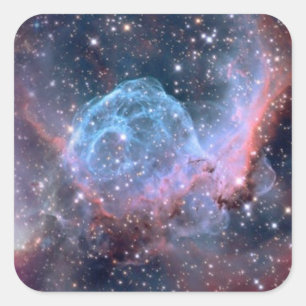 Adesivos quadrados do universo