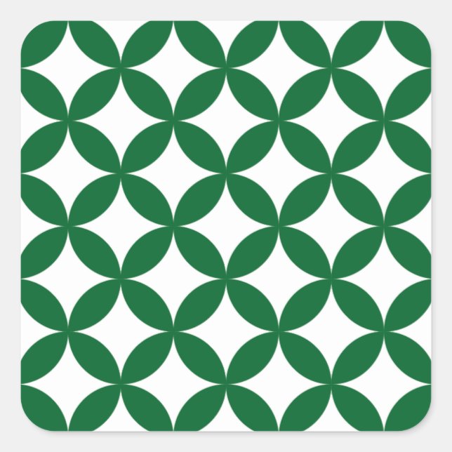 Adesivos Quadrados Green Shippo (Frente)