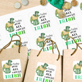 Adesivos Quadrados Irlandeses Divertidos