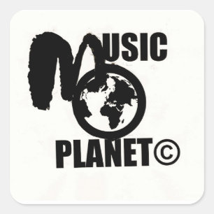 ADESIVOS QUADRADOS MUSIC PLANET