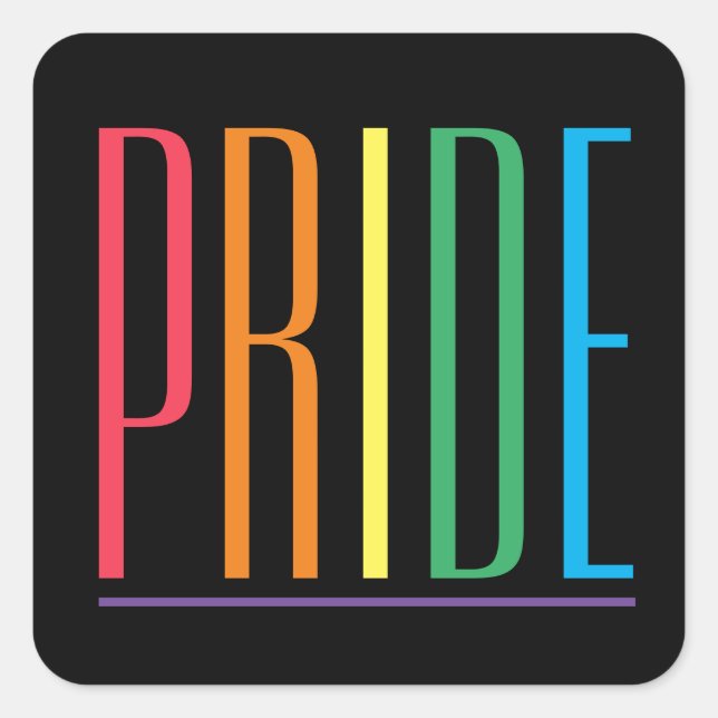 Adesivos Quadrados Pequenos PRIDE II (Frente)