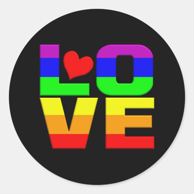 Adesivos Rainbow Love (Frente)