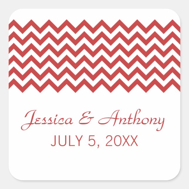 Adesivos Red Simple Chevron Wedkers (Frente)