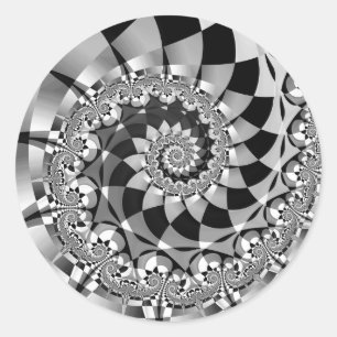 Adesivos redondos "Abaixo o buraco do coelho"