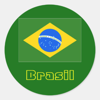 Adesivos redondos Brasil 4