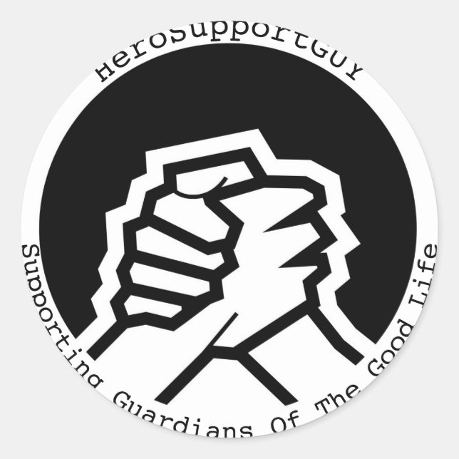 Adesivos redondos clássicos (Frente)